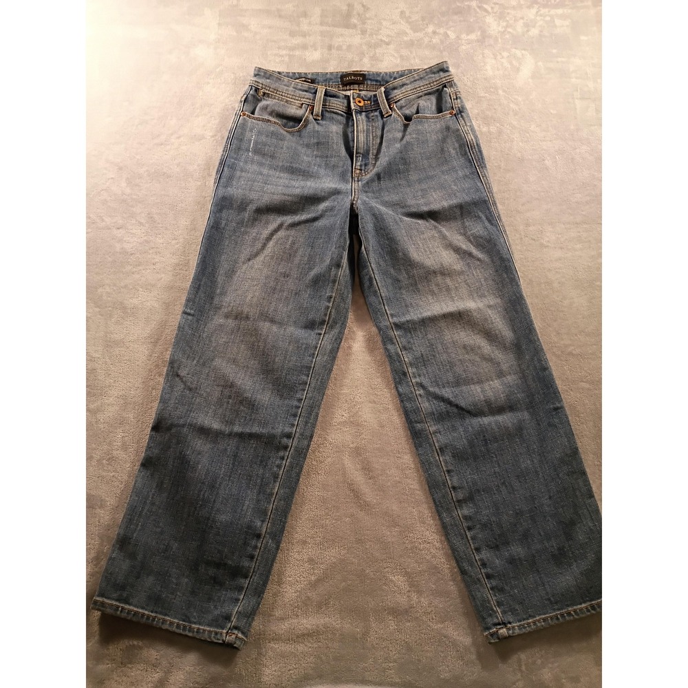 Talbots Jeans Womens 2 Blue High Rise Stovepipe Straight 26x26‎ Classic Denim